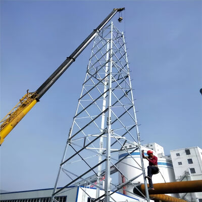 20 30 40M 4 πόδια γωνιακό ατσάλινο πλέγμα ανθεκτικό σήμα κυψελών Wifi 5G τηλεπικοινωνιακός πύργος