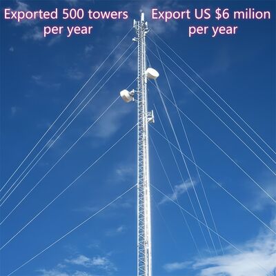 Ανθεκτικός σε τυφώνες καλώδιο 5G επικοινωνίας Σιδηροδρομικός πύργος συμμορφούμενος με τα πρότυπα ANSI TIA 222 G H F και EN 1991 1 4 που παρέχουν υποστήριξη σε ψηλές λεπτές δομές