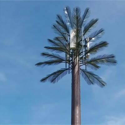 Hot Dip Galvanized Residential Area Bionic Cypress Tree Low-Visual 5G Camouflaged Tower