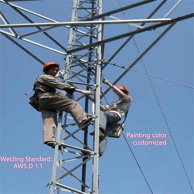 20m-60m Extreme Environment Resistant Guyed Wire Tower for Polar Scientific Research Station Communication