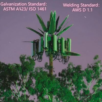 13 19 25M Περιοχή πάρκου Βιονικό δέντρο Καμουφλαρισμένο χάλυβα αυτοστήριξη εξωτερική 5G 4G δορυφορικό τηλεπικοινωνιακό πύργο