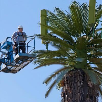 12 18 24M Community Bionic Tree Καμουφλαρισμένος γαλβανισμένος ιστός επικοινωνίας μικροκυμάτων εξωτερικού χώρου 5G 4G