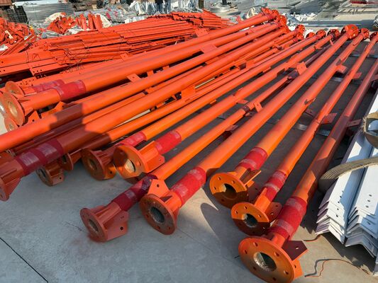 17 27 37M 3 Leg Tubular Galvanized Steel Multi Band Outdoor 5G 4G Μικροκυμάτων τηλεοπτικό σήμα επικοινωνίας Mast
