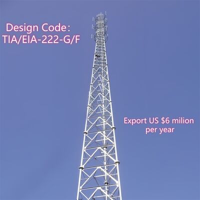 18 28 38M 3 Ποδιών Γαλβανισμένος Χαλύβδινος Τηλεσκοπικός Πύργος Πολλαπλών Συχνότητων Εξωτερικού Χώρου 5G 4G Wifi Τηλεοπτικής Εκπομπής