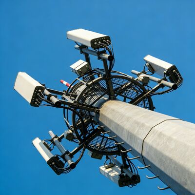 14 20 26M Μικρού μεγέθους Μονόπολος Γαλβανισμένος Χάλυβας Αυτοστηριζόμενος Εξωτερικός Δορυφορικός Πύργος Τηλεπικοινωνιών Μικρής Περιοχής 5G 4G