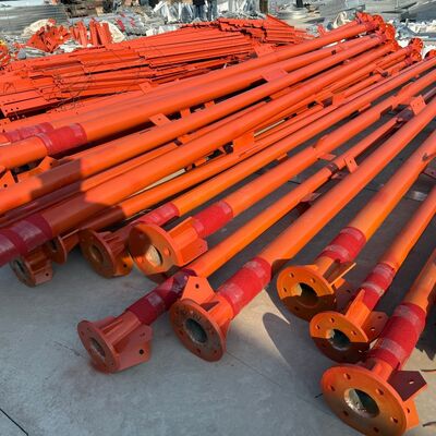 Σωληνοειδής χαλύβδινος πύργος βαρέως τύπου 45M με 3 πόδια με υψηλή αντοχή σε κρούση, κατάλληλος για τηλεπικοινωνιακούς πύργους μικροκυμάτων και ασφαλείας