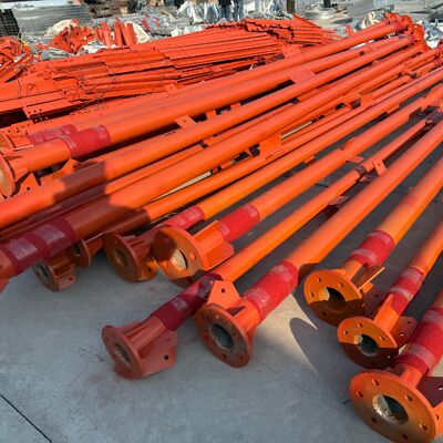 55M Weatherproof 3 Legged Tubular Steel Tower with High Impact Strength for Telecom Microwave and Security Installations