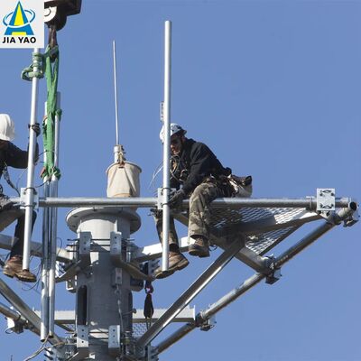 18 22 38M Ανθεκτικό Μονόπολο Ανθρακούχου Χάλυβα Πύργος επικοινωνίας με πολλαπλές κεραίες συμβατός για δίκτυο 4G 5G