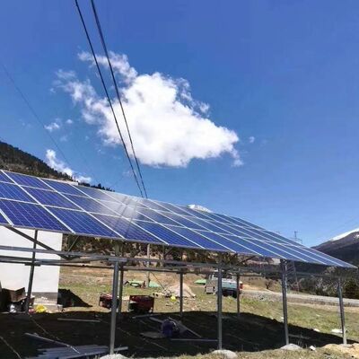 3 πόδια Tubular Solar Powered Telecommunication Tower Off-Grid Hybrid Power for Remote Rural Area
