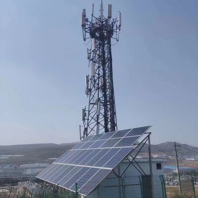 Πύργος επικοινωνίας συμβατός με ανανεώσιμες πηγές ενέργειας για παρακολούθηση ηλιακού πάρκου αιολικού πάρκου