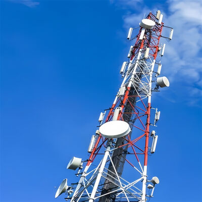 18M 42M 3 Leg Tubular Mountain Anti-shock Tower Telecom 9 Επίπεδο για περιοχή μεγάλου υψομέτρου