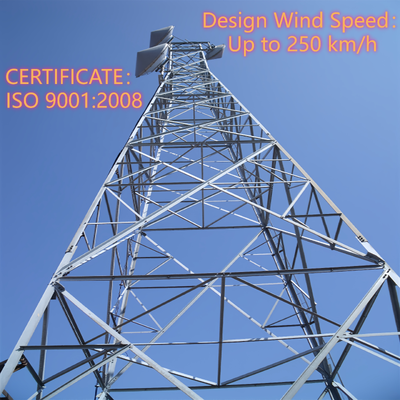 40M 80M 4 ποδιών Lattice Tower Heavy Load for Multi Operator Base Station