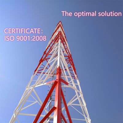 Hot Dip Galvanized 3 Legged Angle Steel Tower Cost Effective For Rural 5G