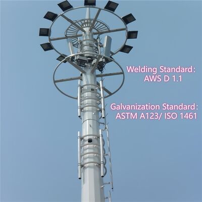26M Modular Design Monopole Tower για κάλυψη 5G σε αστική πυκνή περιοχή