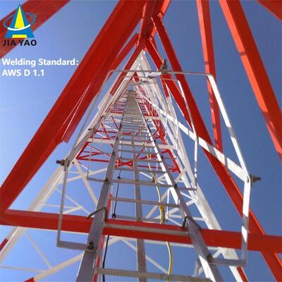 42M Weathering Steel 3 Legged Angle Steel Tower For Highway Signal Coverage