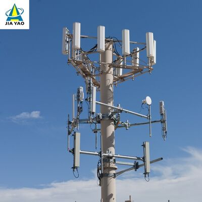 16 25 36 μέτρα πολλαπλών διατομών Monopole Telecom Tower Εύκολη εγκατάσταση για λούνα παρκ