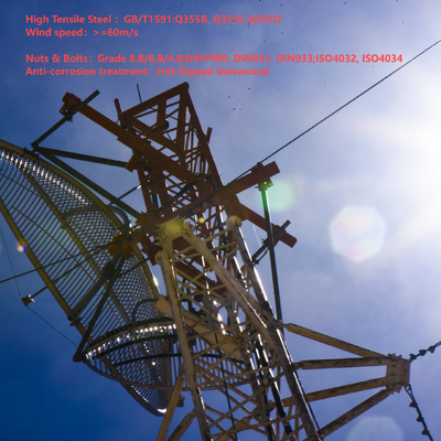 26M Lightweight Guyed Antenna Tower Quick Deploy For Emergency Response