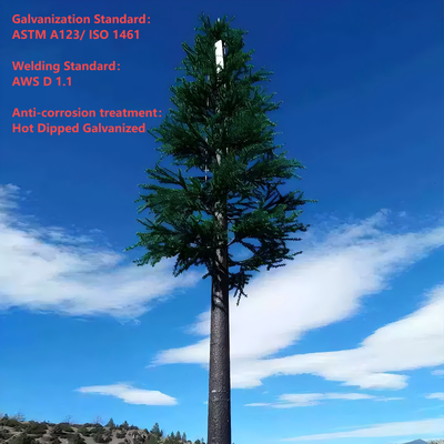 22 28 Γαλβανισμένος πύργος Bionic Tree Telecom 36 μέτρων, καμουφλαρισμένος για τουριστική γραφική περιοχή