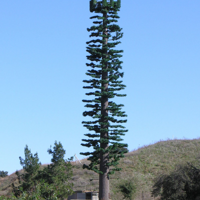 22 28 Γαλβανισμένος πύργος Bionic Tree Telecom 36 μέτρων, καμουφλαρισμένος για τουριστική γραφική περιοχή