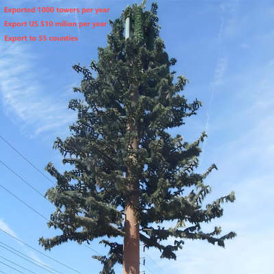 12 22 30μέτρο Q355 Steel Bionic Tree Communication Tower For Urban Municipal Landscape