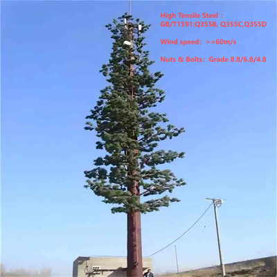 18 27 35 μέτρων Καμουφλαρισμένο Palm Tree Telecom Tower For Resort Hotel Landscape