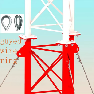 48 50 60M Tension Adjustable Guyed Wire Tower for Grassland Pasture Signal Coverage