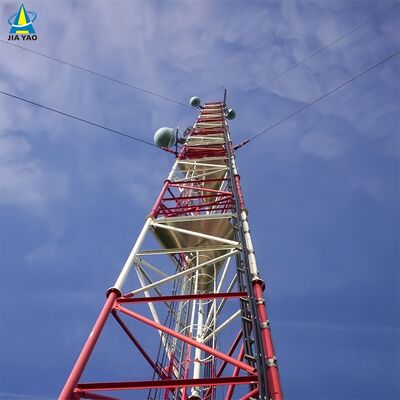 48 50 60M Tension Adjustable Guyed Wire Tower for Grassland Pasture Signal Coverage