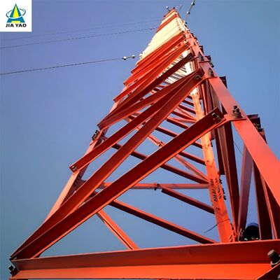 35 42 48M Hot Dip Galvanized Guyed Tower for Gobi Region Telecom Network
