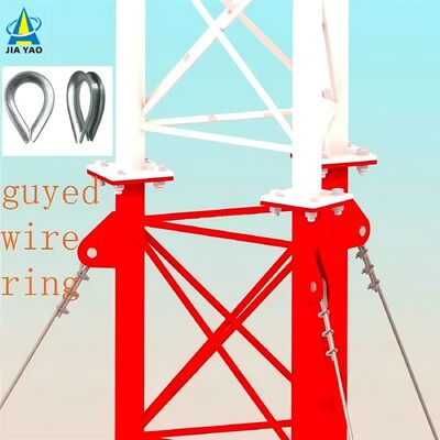 32M Hot Dip Galvanized Guyed Wire Tower Ultra Height για Φούρνο μικροκυμάτων μεγάλης εμβέλειας