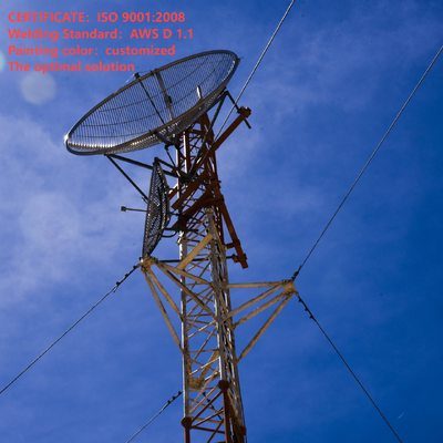 32M Hot Dip Galvanized Guyed Wire Tower Ultra Height για Φούρνο μικροκυμάτων μεγάλης εμβέλειας