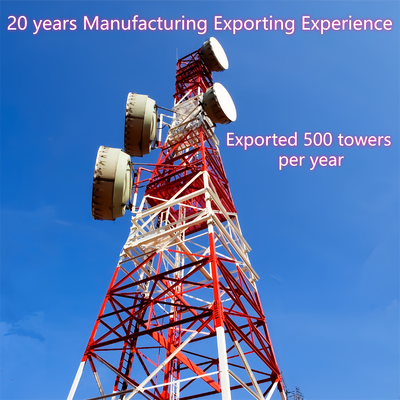 42M Q355 Steel 4 Logged Angle Steel Tower Ανθεκτικό στον πάγο για μετάδοση σήματος Άλπεων