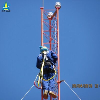 Πύργος καλωδίων Ultra-High Guyed για ραδιοφωνική τηλεόραση μεγάλης εμβέλειας ANSI/TIA-222 Στάνταρ στιβαρός δικτυωτός ιστός με σύστημα αγκύρωσης από σκληρυμένο χάλυβα