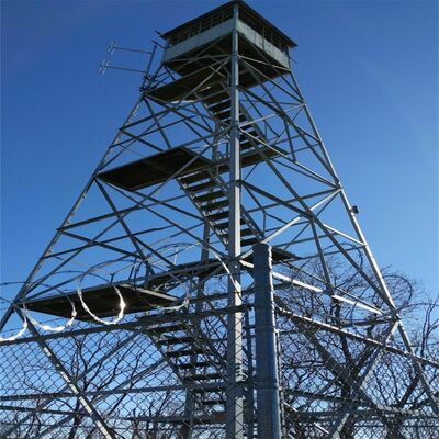 Γαλβανισμένος χαλύβδινος πύργος παρατήρησης, πύργος φύλαξης, πύργος παρακολούθησης ασφαλείας, πύργος πλέγματος για την πρόληψη πυρκαγιών στο δάσος και υποστήριξη παρατήρησης σε μεγάλο υψόμετρο