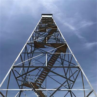 Γαλβανισμένος χαλύβδινος πύργος παρατήρησης, πύργος φύλαξης, πύργος παρακολούθησης ασφαλείας, πύργος πλέγματος για την πρόληψη πυρκαγιών στο δάσος και υποστήριξη παρατήρησης σε μεγάλο υψόμετρο