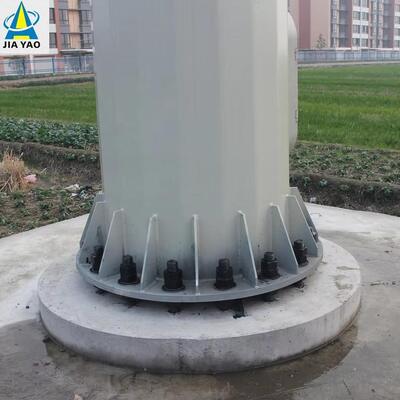 20m 30m 40m 5G Cell Base Station Steel Monopole Tower Self Supporting Round Pole for GSM Wireless Communication